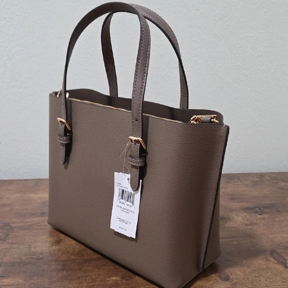 Coach Taupe Leather Tote Bag - Picture 7 of 9